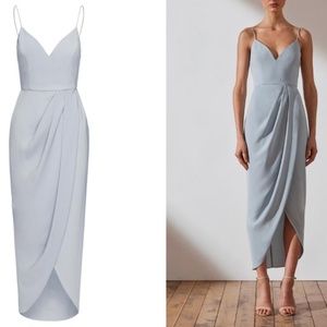 SHONA JOY Powder Blue Midi Dress